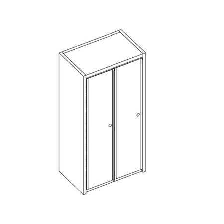 Safco Sorter 24X48 Cb/Lk Plex Doors SC2448EP